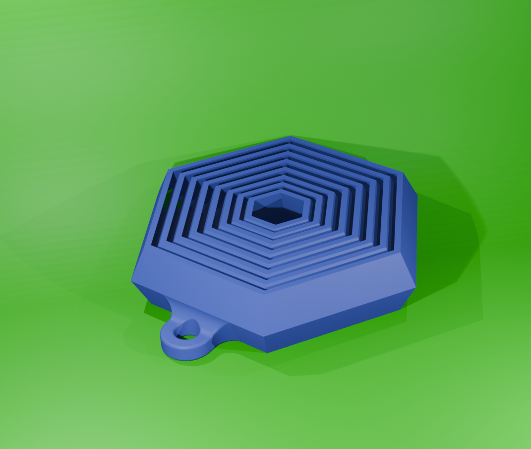 Porte-clés hexagonal